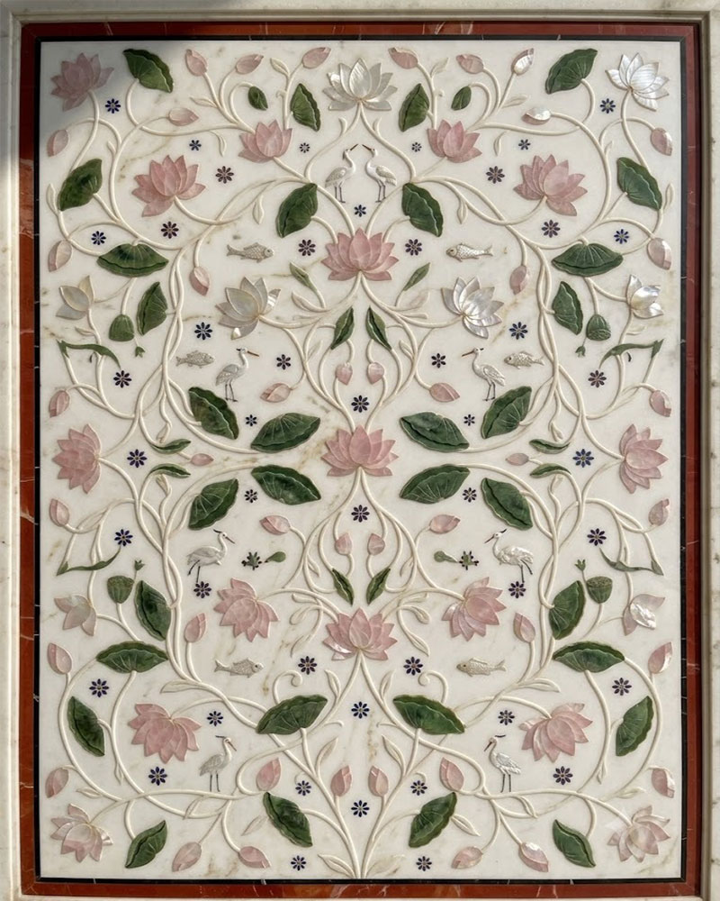 Luxury marble flooring