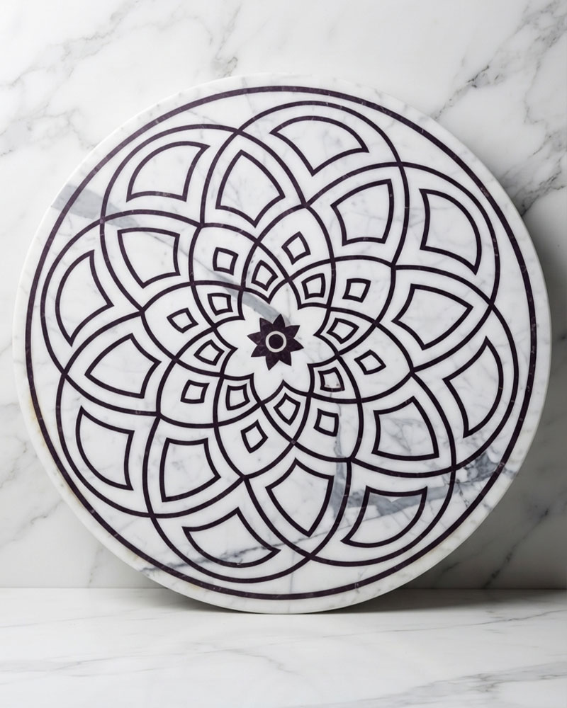 Decorative marble inlay